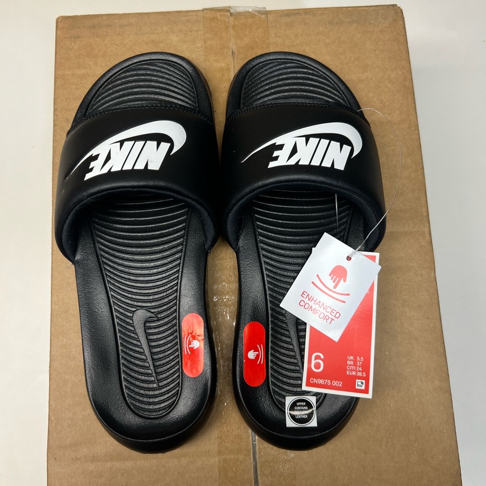 Nike Black Comfort Slides